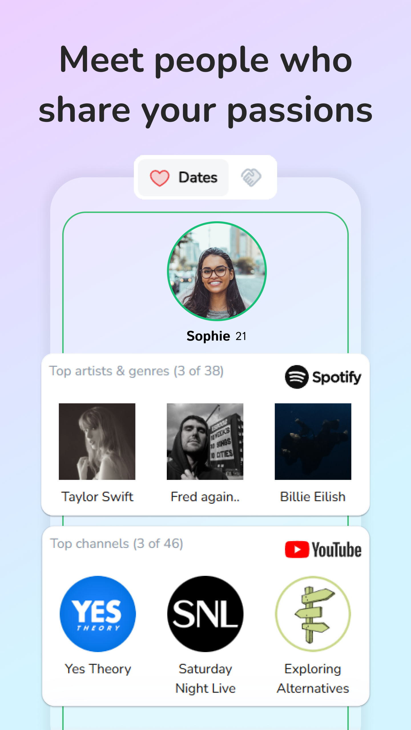 Mutually: Mutually connects you with others based on your | BetaList
