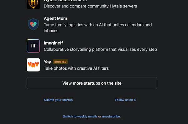 Screenshot of a newsletter section titled Betalist, featuring a startup called Teach Anything.