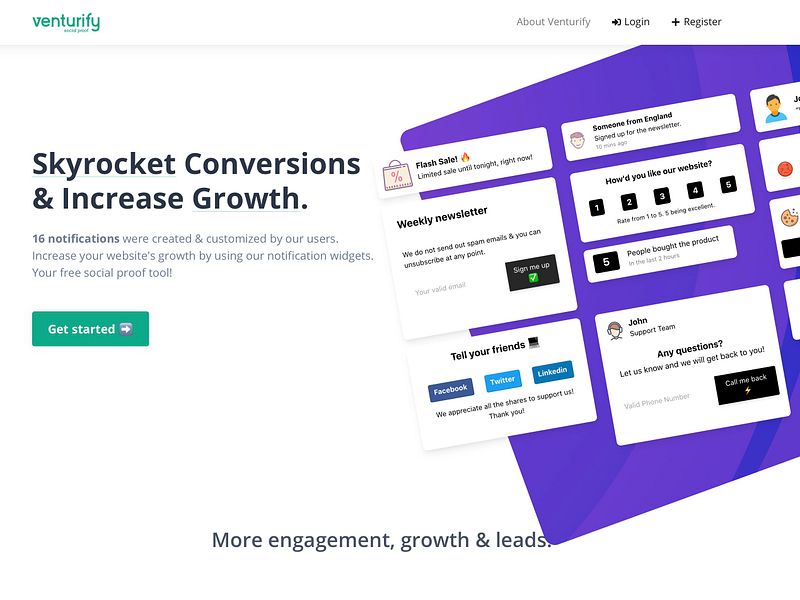 Venturify Social Proof