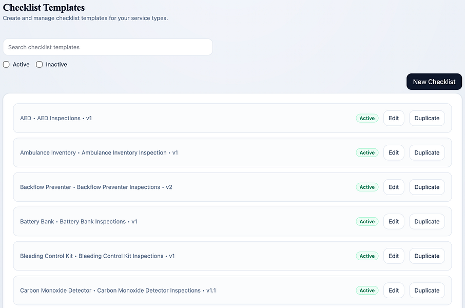 Inspection Logging