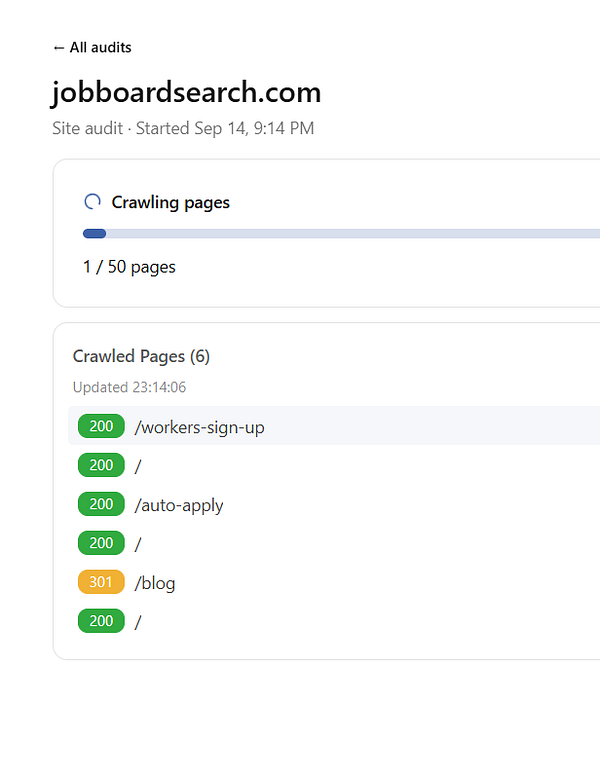 Screenshot of a Cloudflare firewall rules page for creating a new rule called 'OpenSEO Audit'.