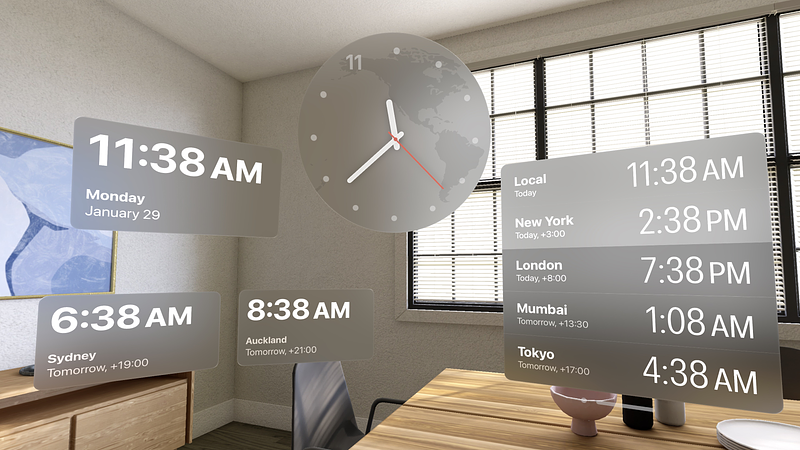 Screenshot of Clocks by World Clock Widgets