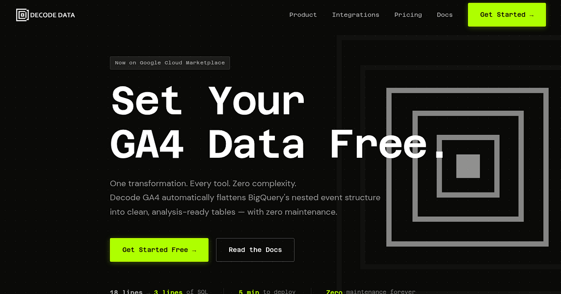 Decode GA4