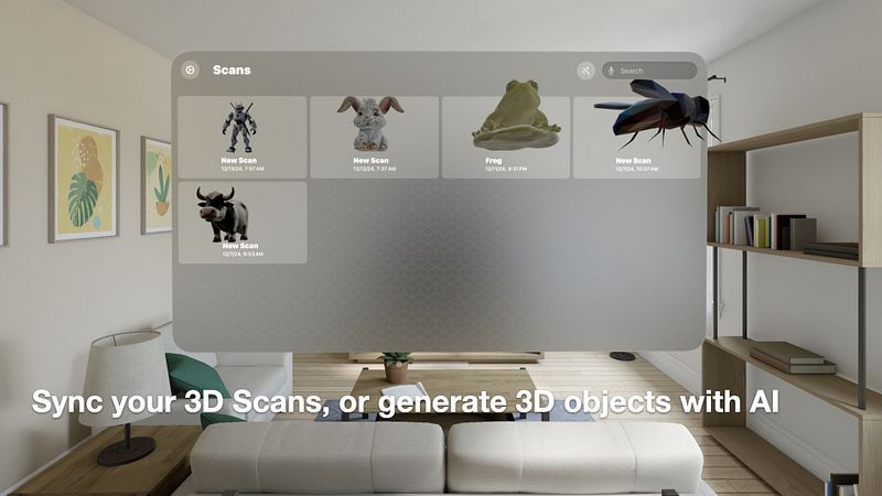 Screenshot of Sapling 3D Scanner LiDAR, 360