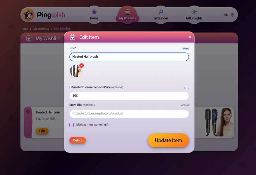 Pingwish
