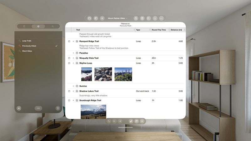 Screenshot of OmniOutliner 6