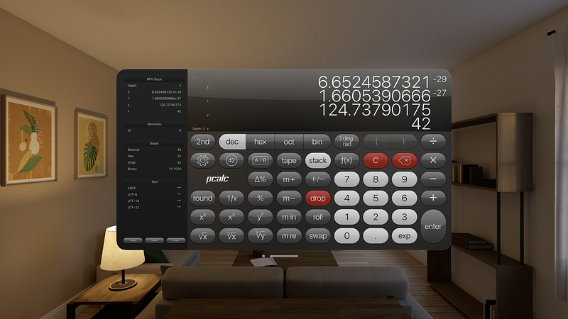 Screenshot of PCalc