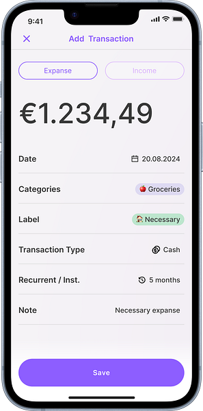 Caretta: Smarter Budgeting