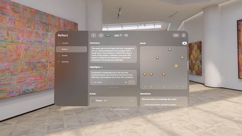 Screenshot of Reflect - Journal & Mood
