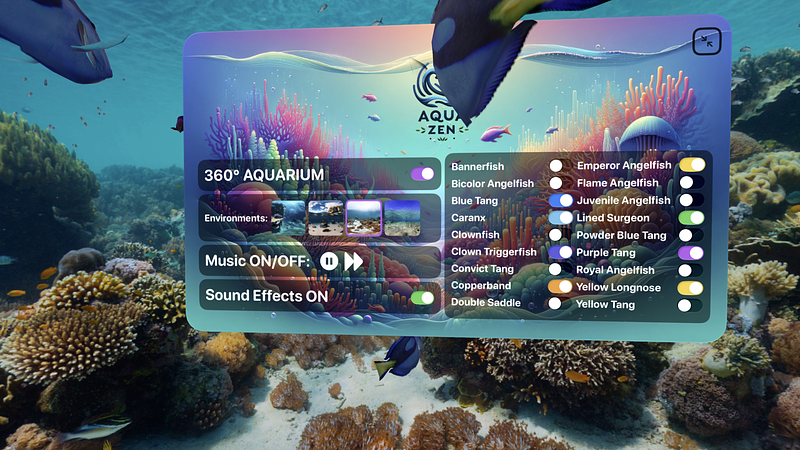 Screenshot of AquaZen