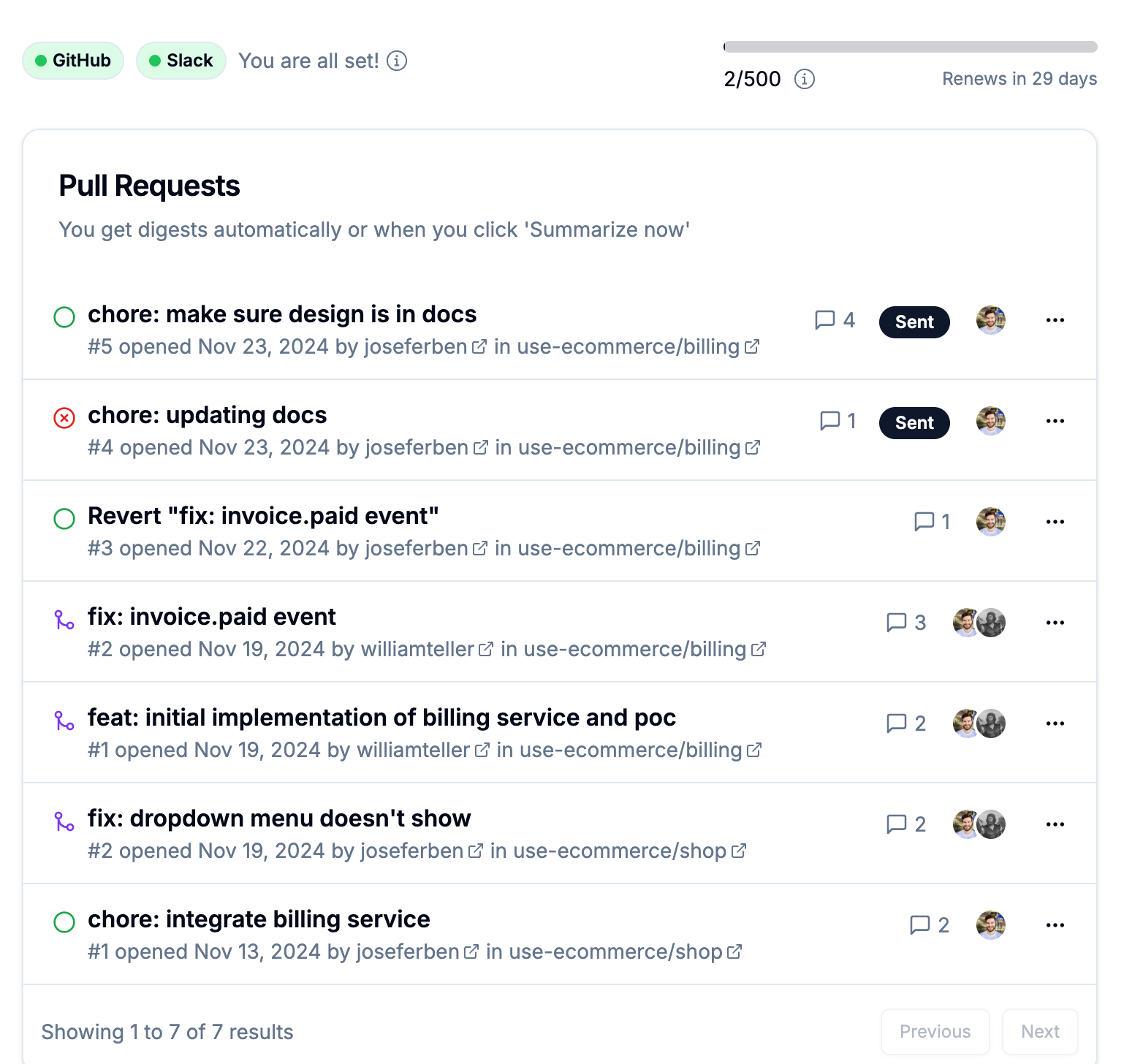 Lessnoise: GitHub issues & PRs as Slack digests | BetaList