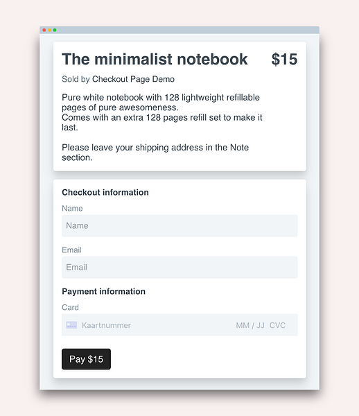 Checkout Page