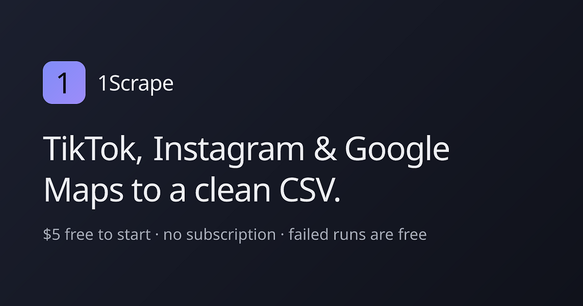 1Scrape