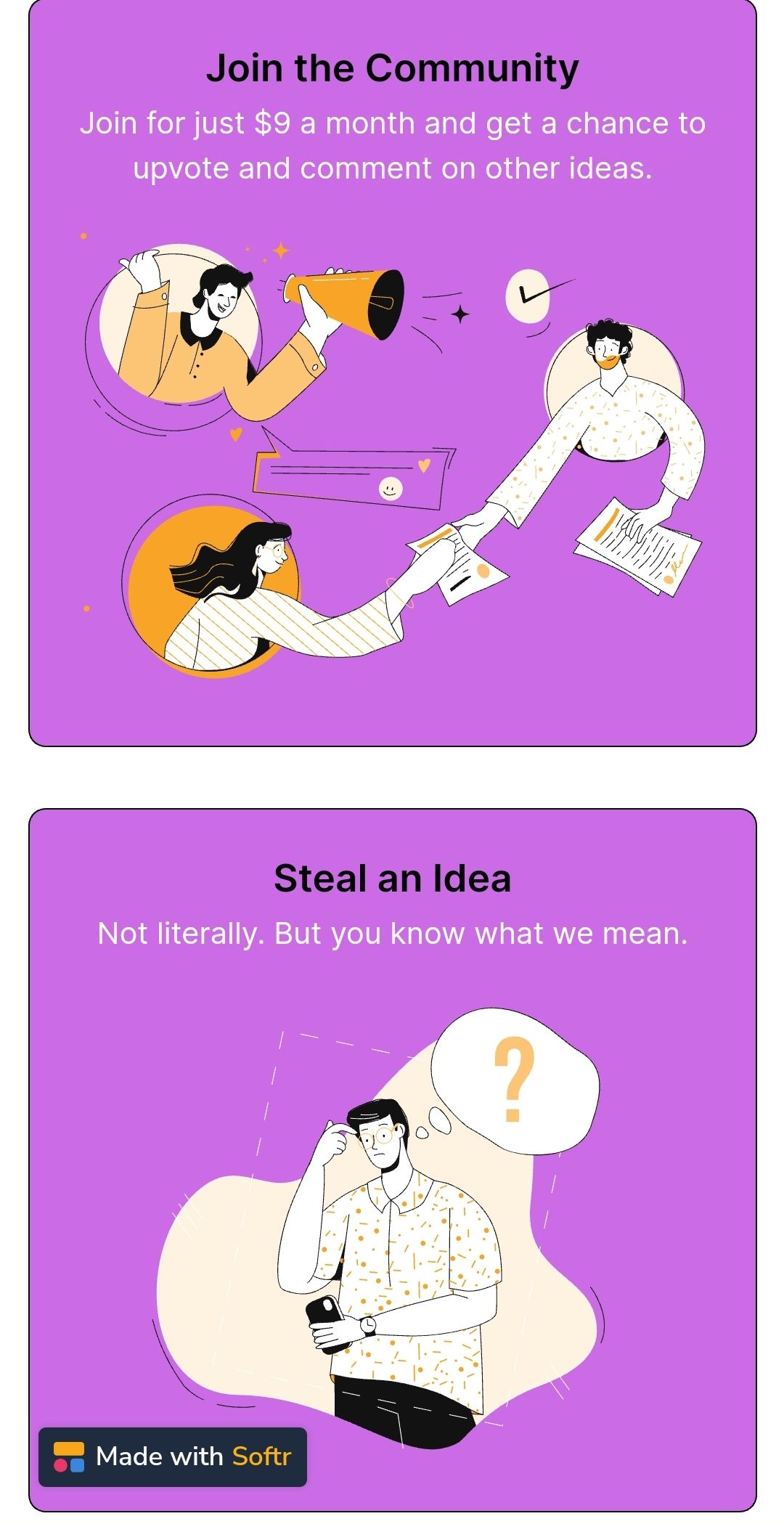 Idea Me Please Steal someone else's idea they're too lazy BetaList