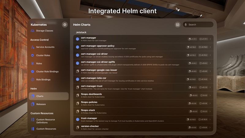 Screenshot of Nautik for Kubernetes