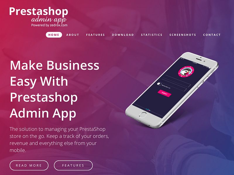 PrestaShop Admin App