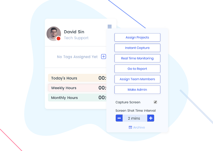 Staff timer app
