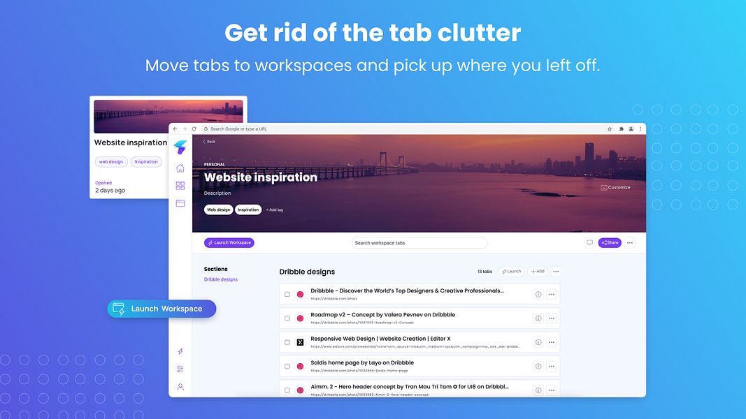 Blixem Browser & Tab Manager