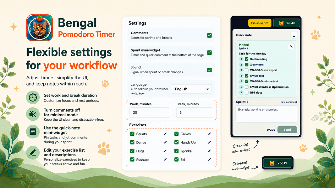 Bengal Pomodoro Timer