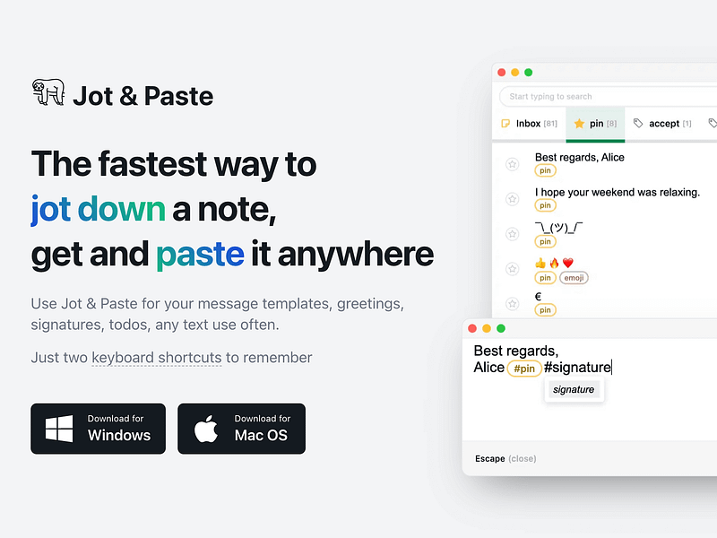 Jot & Paste