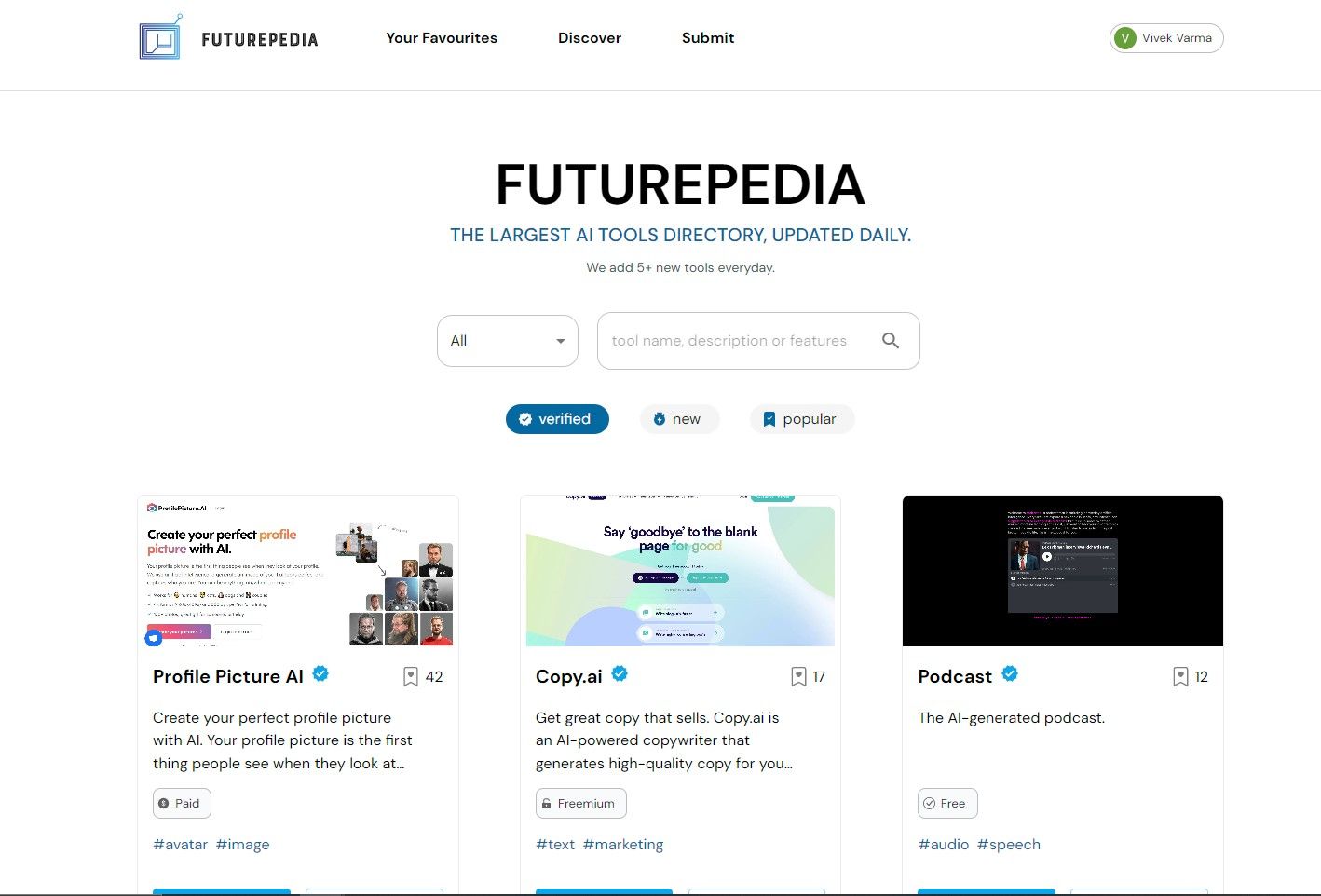 Futurepedia largest ai tools directory betalist
