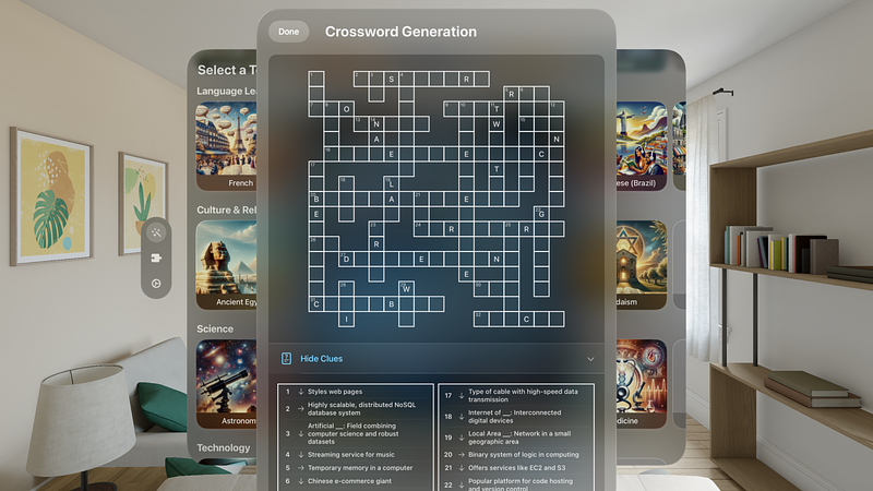 Screenshot of CrossCraft: Custom Crosswords
