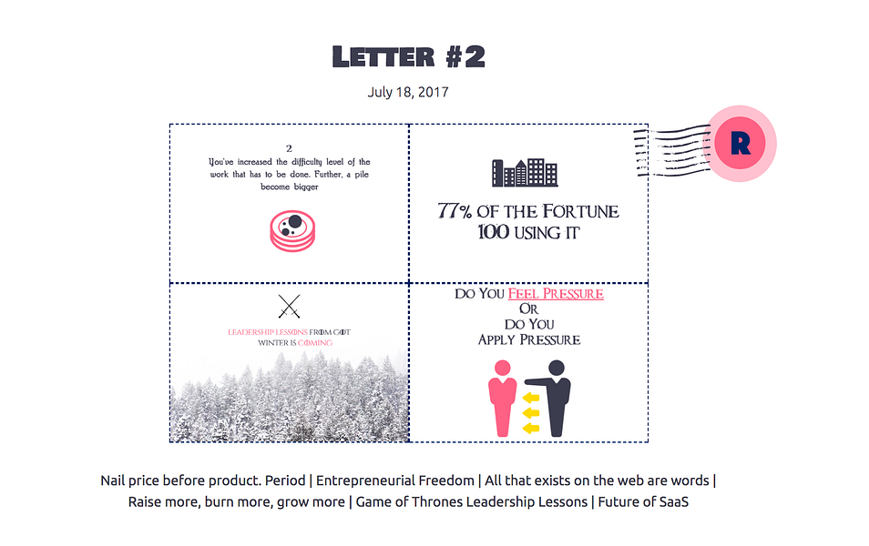 EntrepreneuReal Letters