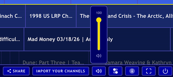 Screenshot of a music player app interface showing the 'Volume Control' setting enabled with a slider.