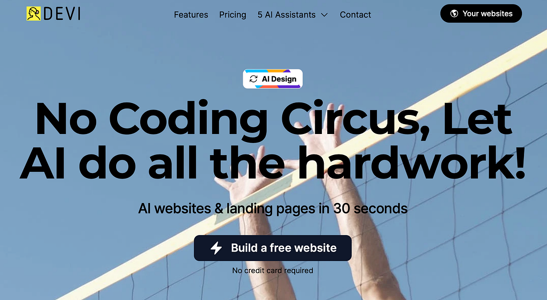 AI Landing Pages & AI Websites