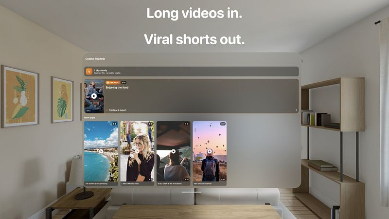 Screenshot of AI Video Editor: Monito