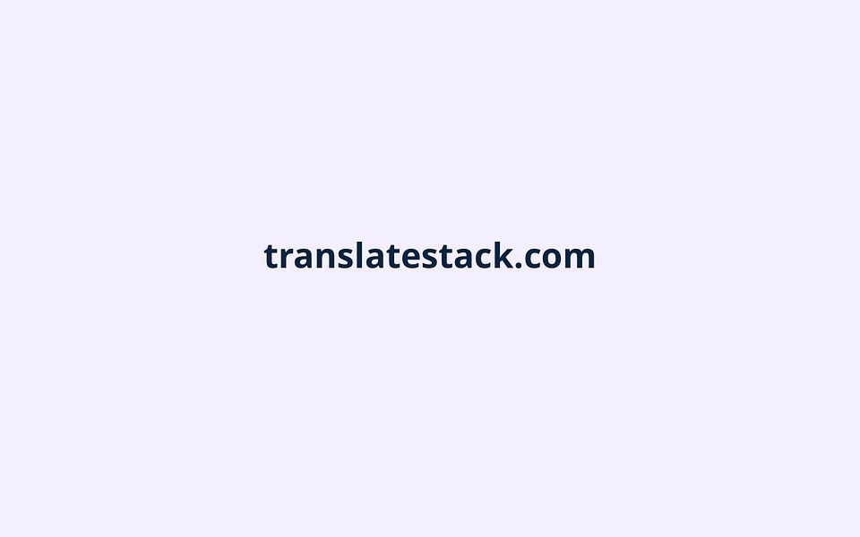 Translatestack