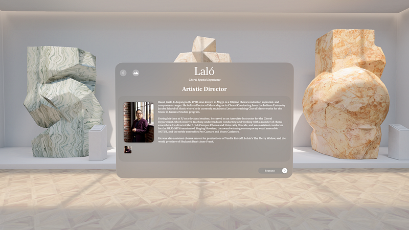 Screenshot of LALÒ Immersive