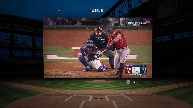 Screenshot of MLB