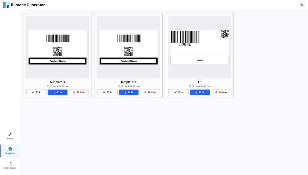 Barcode Generator