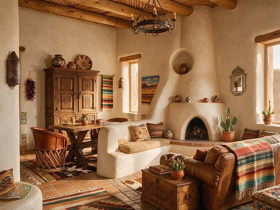 A room in the Southwestern style