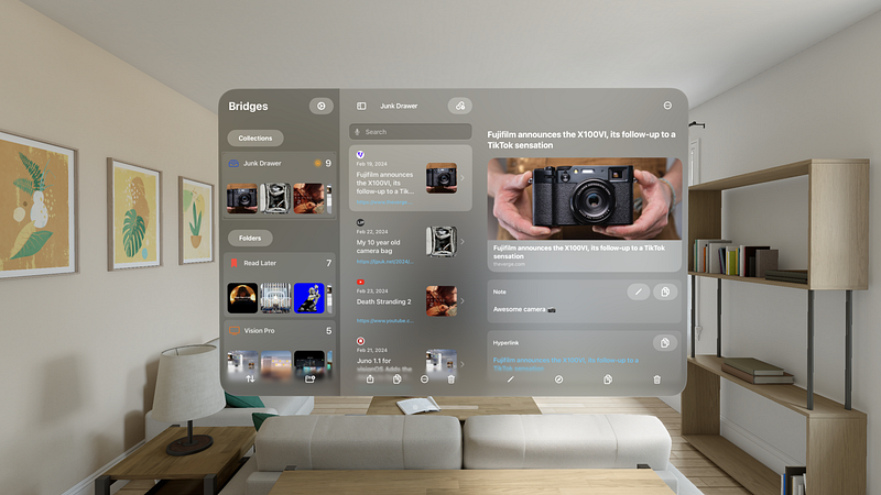 Screenshot of Bridges - Link Formatting