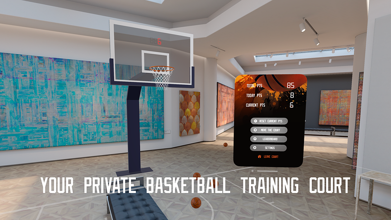 Screenshot of Basketball XR