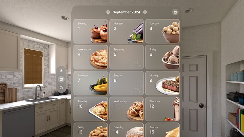 Screenshot of Food Holidays Calendar