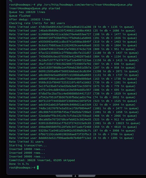 Screenshot of a Trello board titled 'Hoodmaps app Renovations' showing various tasks organized in lists according to their statuses.
