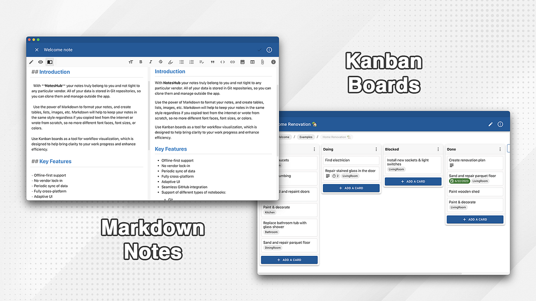 NotesHub Markdown based Note taking App With Git Sync BetaList