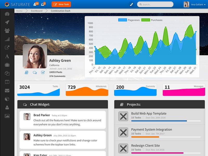 Saturate UI