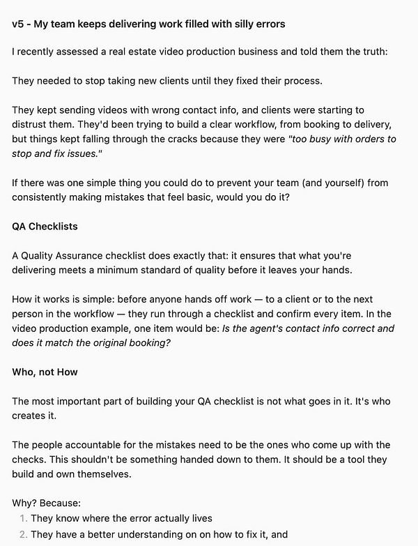 A diagram illustrating various aspects and steps involved in a QA checklist for content and business websites.