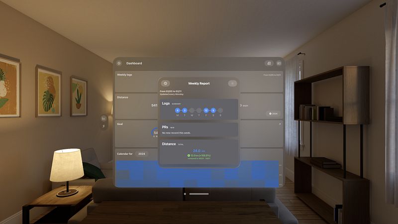 Screenshot of Running Dashboard - RunMetrics