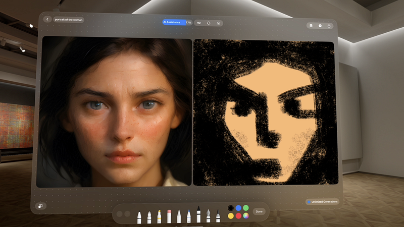 Screenshot of Drawww: Realtime AI Drawing