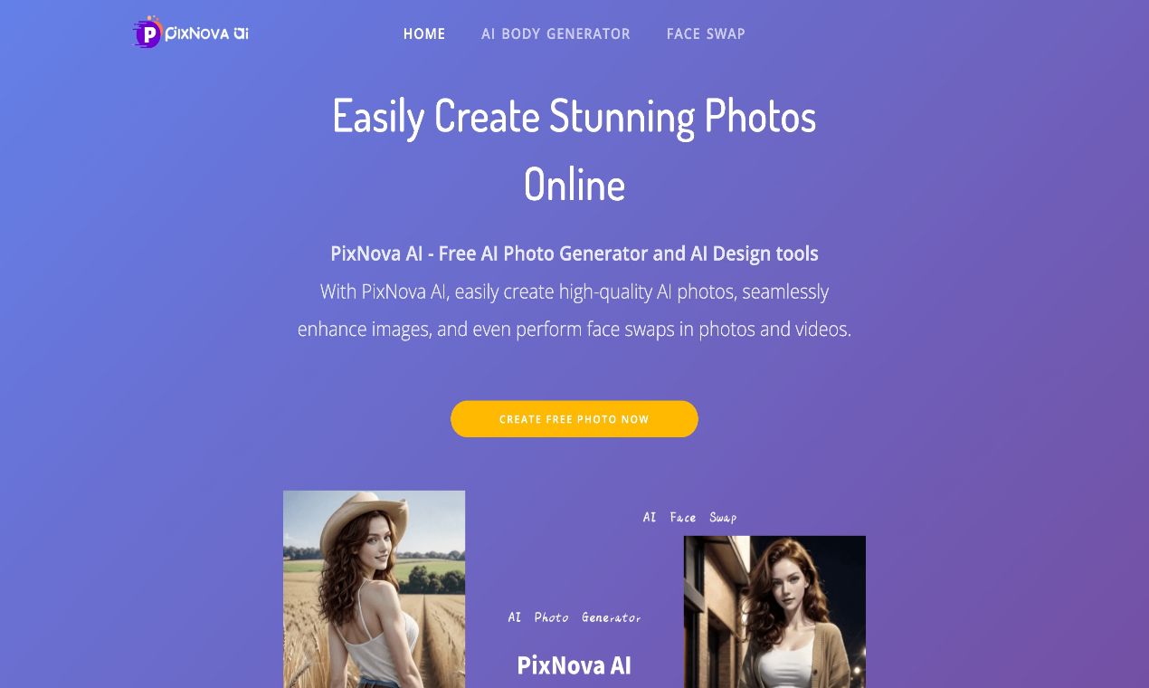 PixNova AI: AI face swaps, AI videos generator—free and
