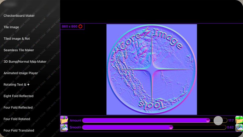 Screenshot of Core Image Tools