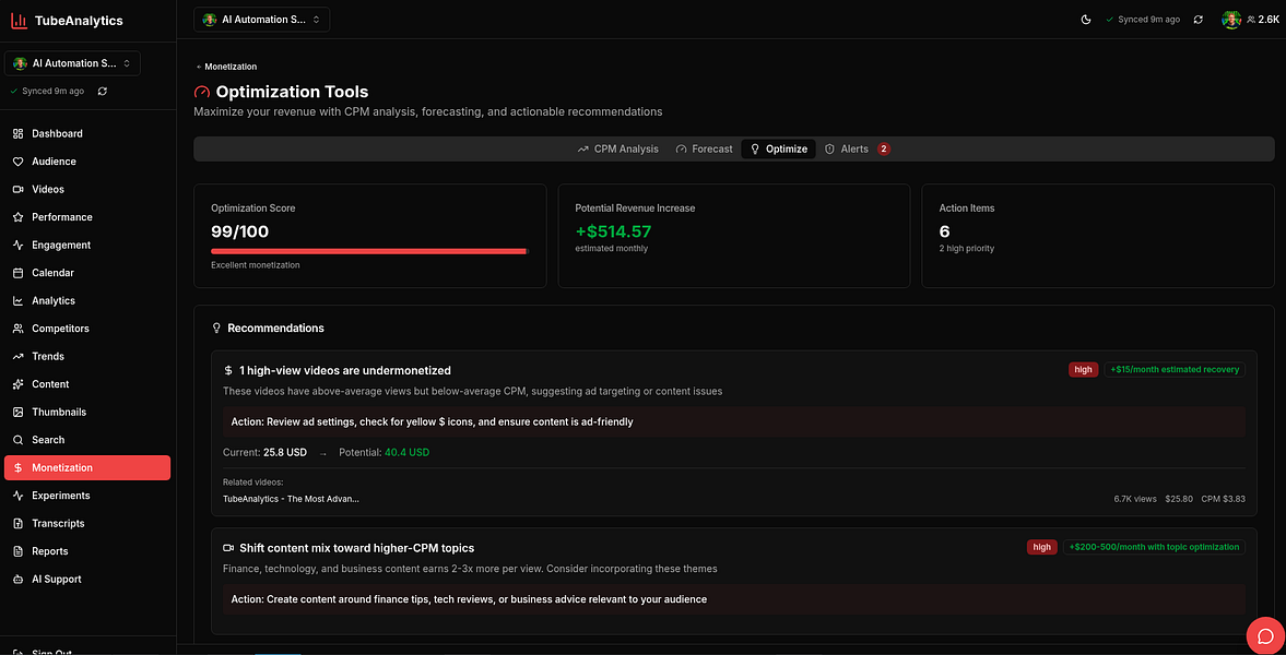 TubeAnalytics