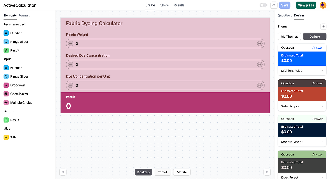 ActiveCalculator