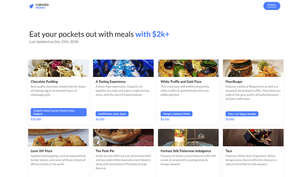 Curated Money