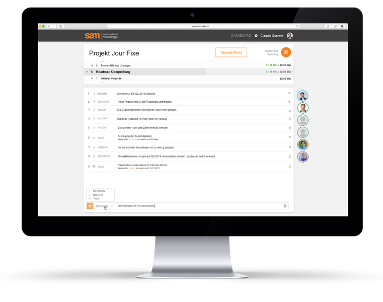 sam | smart assisted meetings